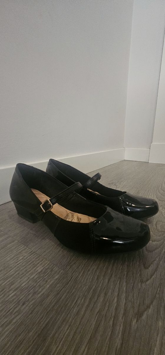 Zapatos negros charol mujer T38/39