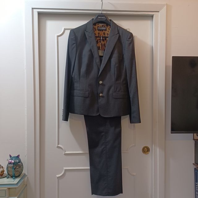 Dolce & Gabbana Tailleur Tg 46 Nero Nuovo