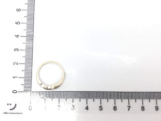 anillo oro 18k con piedra con diamante t. 11 (16,24 mm)