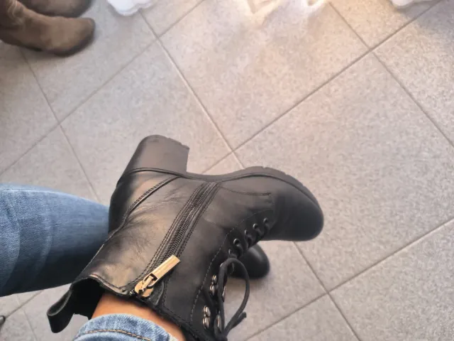 Stivaletti neri pelle donna n.36