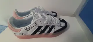 Zapatillas Adidas Samba x Hello Kitty Blancas Rosa