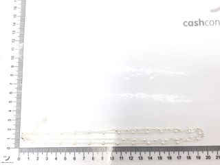 collar plata 925mm con piedra con perla 22.5cm