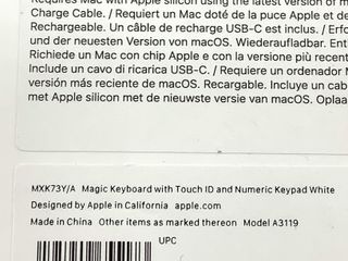 teclado alfanumerico apple a3119