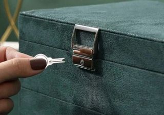 Organizador Joyas Terciopelo Verde
