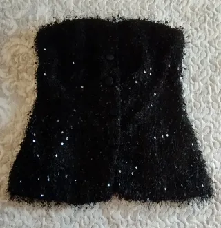 Top Bustier Zara Negro