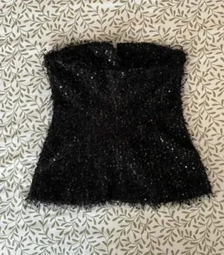 Top Bustier Zara Negro