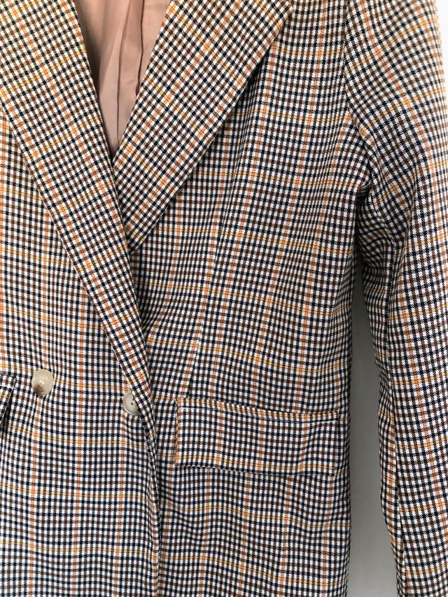 Blazer cuadros XS como nuevo