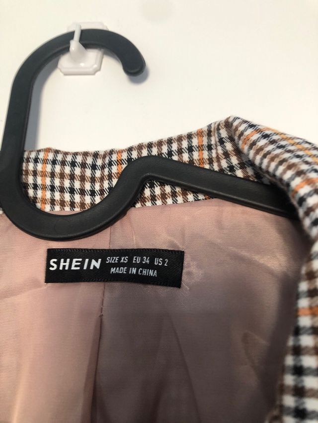 Blazer cuadros XS como nuevo