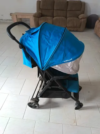 Silla de paseo azul