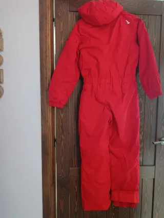 Mono de nieve rojo unisex talla 12 años