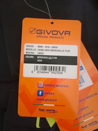 Mochila Givova Negra y Amarilla