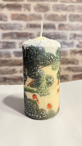 Candela decorativa di Natale
