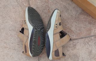 Sandalias MBT Hombre Beige/Marrón