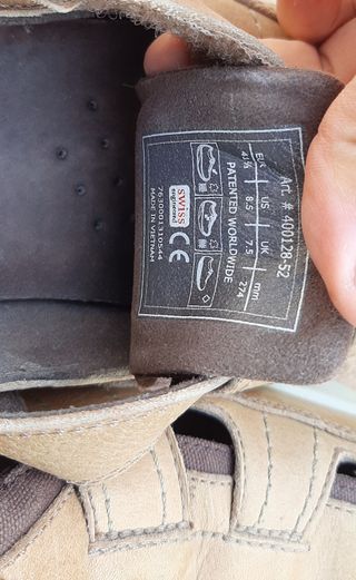 Sandalias MBT Hombre Beige/Marrón