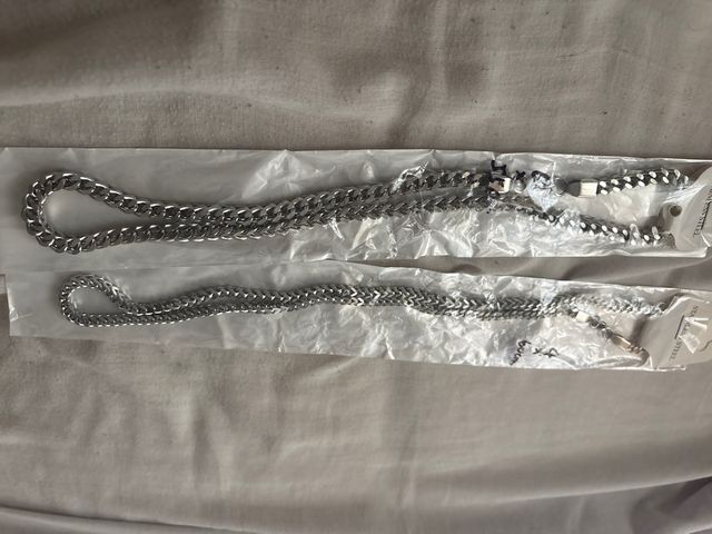 Cadenas Acero Inoxidable Plata