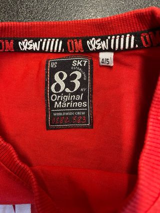 Maglietta rossa bambino New York 4/5 anni