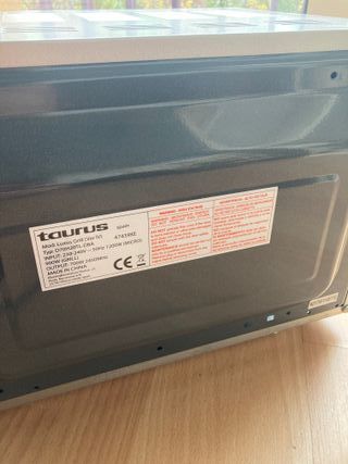 Microondas Taurus Luxus Grill Plata