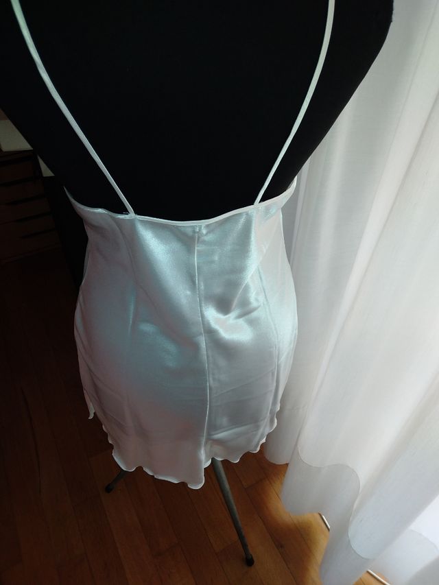 Sottoveste di raso bianca