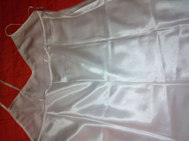 Sottoveste di raso bianca