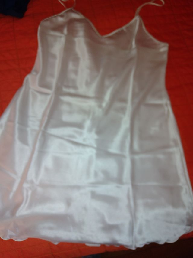 Sottoveste di raso bianca