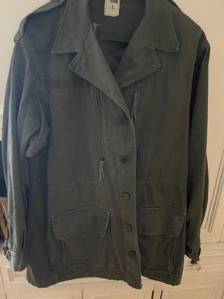 Chaqueta Militar Verde Vintage Talla L