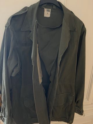 Chaqueta Militar Verde Vintage Talla L