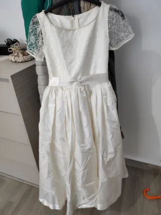 Abito damigella bambina panna