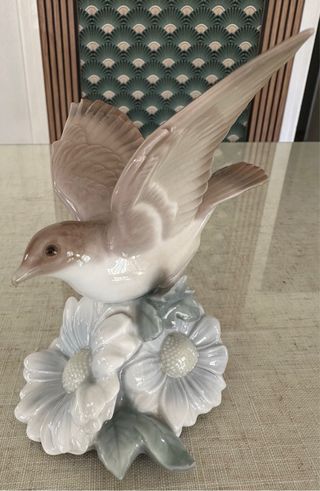 Adorno pájaro porcelana flor
Lladró
