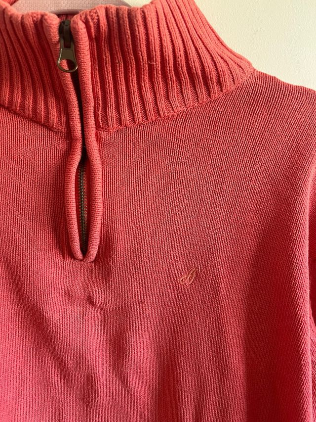 Jersey Amichi cuello alto cremallera rosa