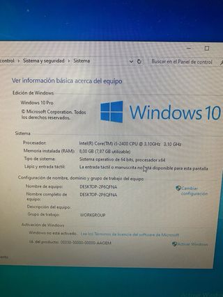 Ordenador Sobremesa Fujitsu Negro/Rojo