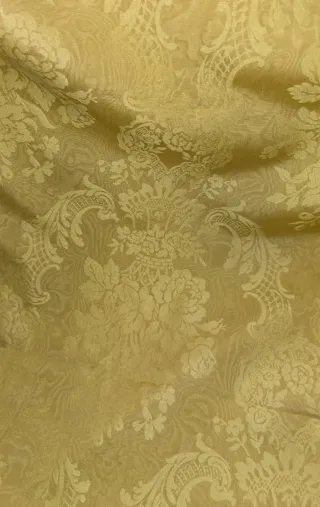 Tessuto Damascato Oro Effetto Pelle 500x140 cm 