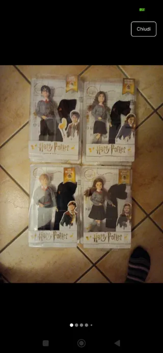 Set 4 Bambole Harry Potter