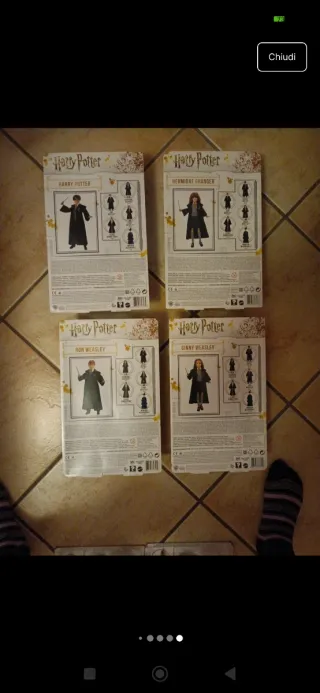 Set 4 Bambole Harry Potter