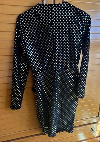 Vestido fiesta negro y dorado Talla S