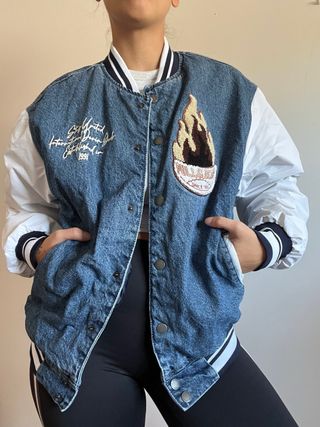 Chaqueta Bomber Estilo Americano