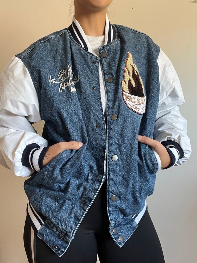 Chaqueta Bomber Estilo Americano