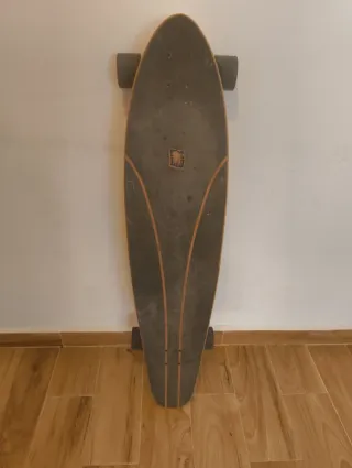 Longboard Oxelo Naranja Rayas