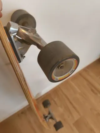 Longboard Oxelo Naranja Rayas