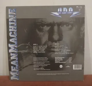 VINILO MEAN NACHINE LP DE U.D.O. COMO NUEVO