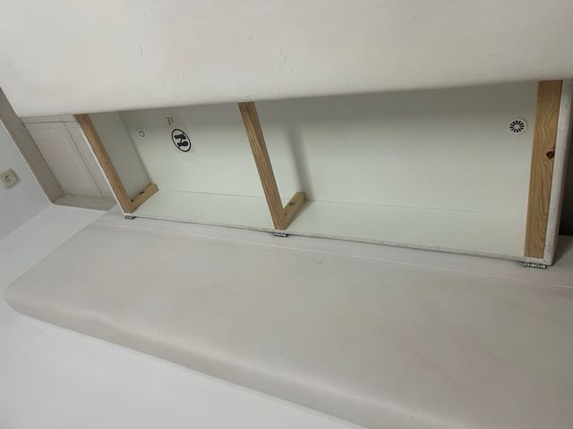 Sofá Cama Blanco con Almacenaje