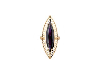 anillo oro 18k con piedra con circonita