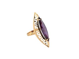 anillo oro 18k con piedra con circonita