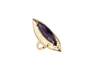 anillo oro 18k con piedra con circonita
