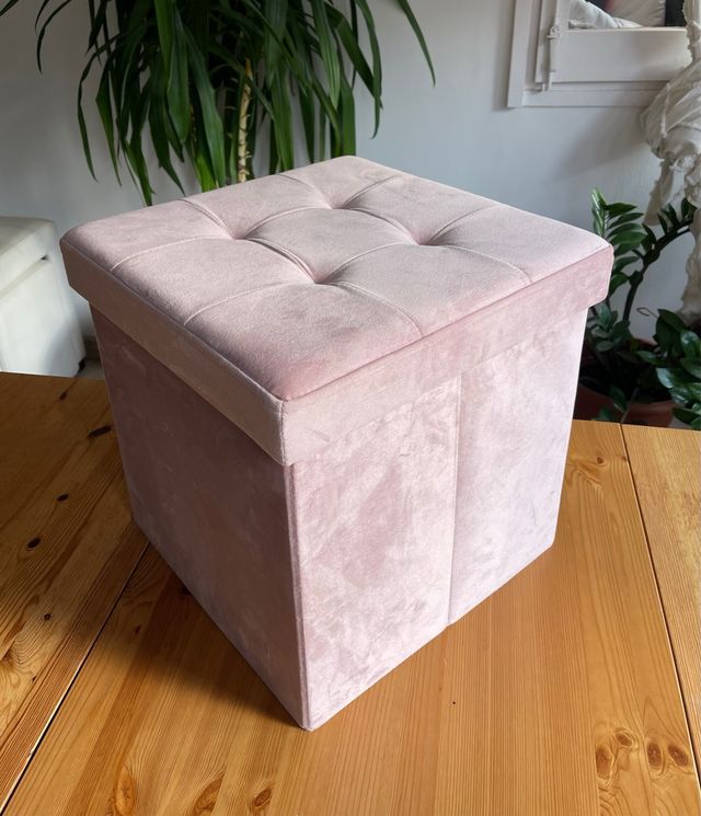 Puff Almacenaje Terciopelo