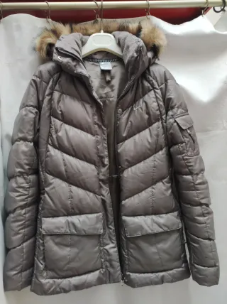 Giubbotto donna Nike piuma d'oca grigio