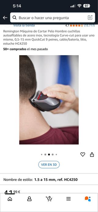 Remington QuickCut HC4250 Cortapelo Hombre