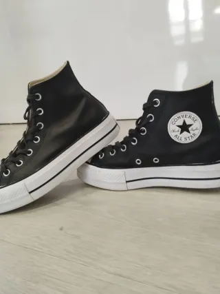 Botas Converse Piel Negras 