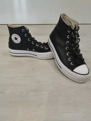 Botas Converse Piel Negras 