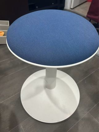 Taburete Ikea Azul y Blanco