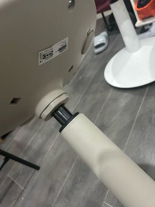 Taburete Ikea Azul y Blanco